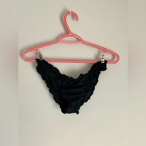 Black Curly Bikini Bottom